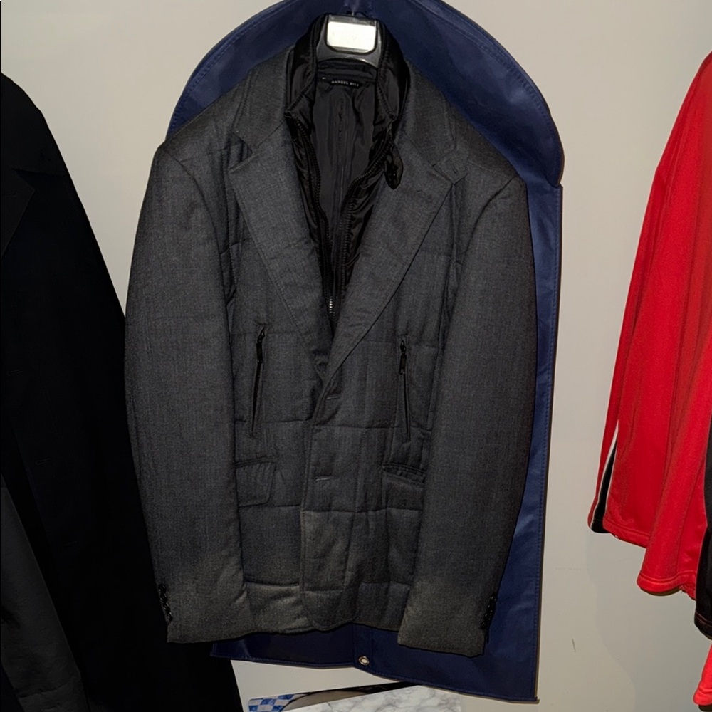 Manuel Ritz Stylish Gray Jacket